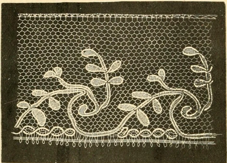 An illustration from History of lace, 1902, leaf 595