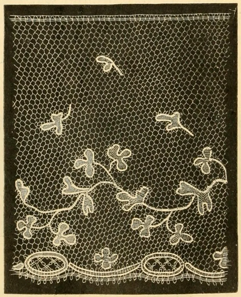 An illustration from History of lace, 1902, leaf 595