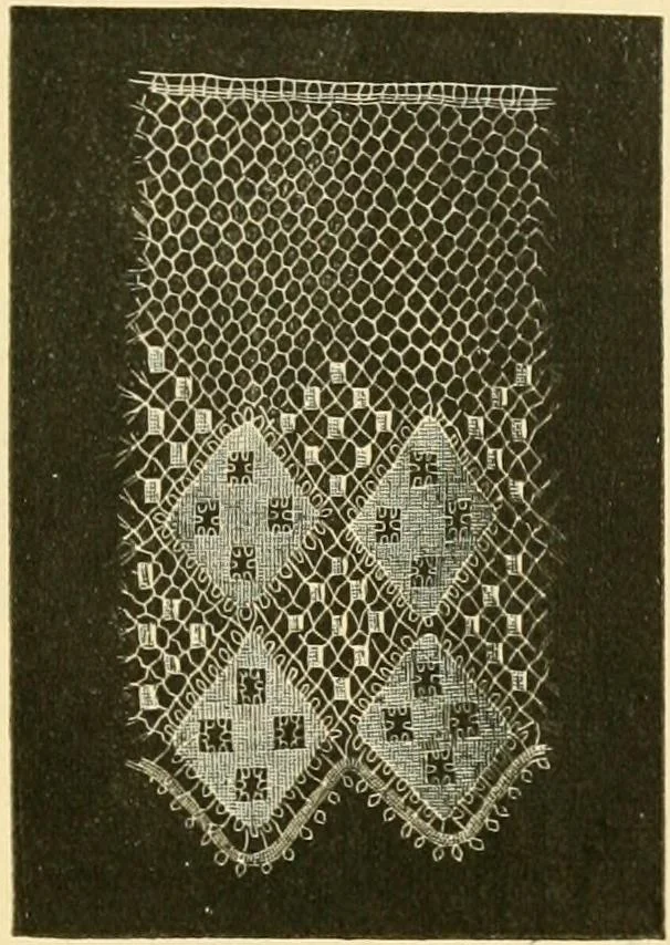 An illustration from History of lace, 1902, leaf 596