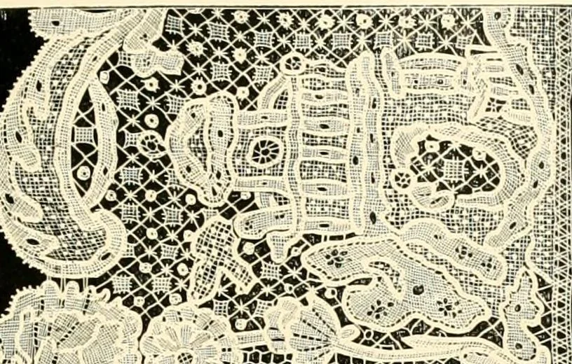 An illustration from History of lace, 1902, leaf 608