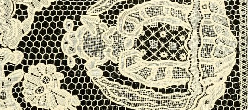 An illustration from History of lace, 1902, leaf 608