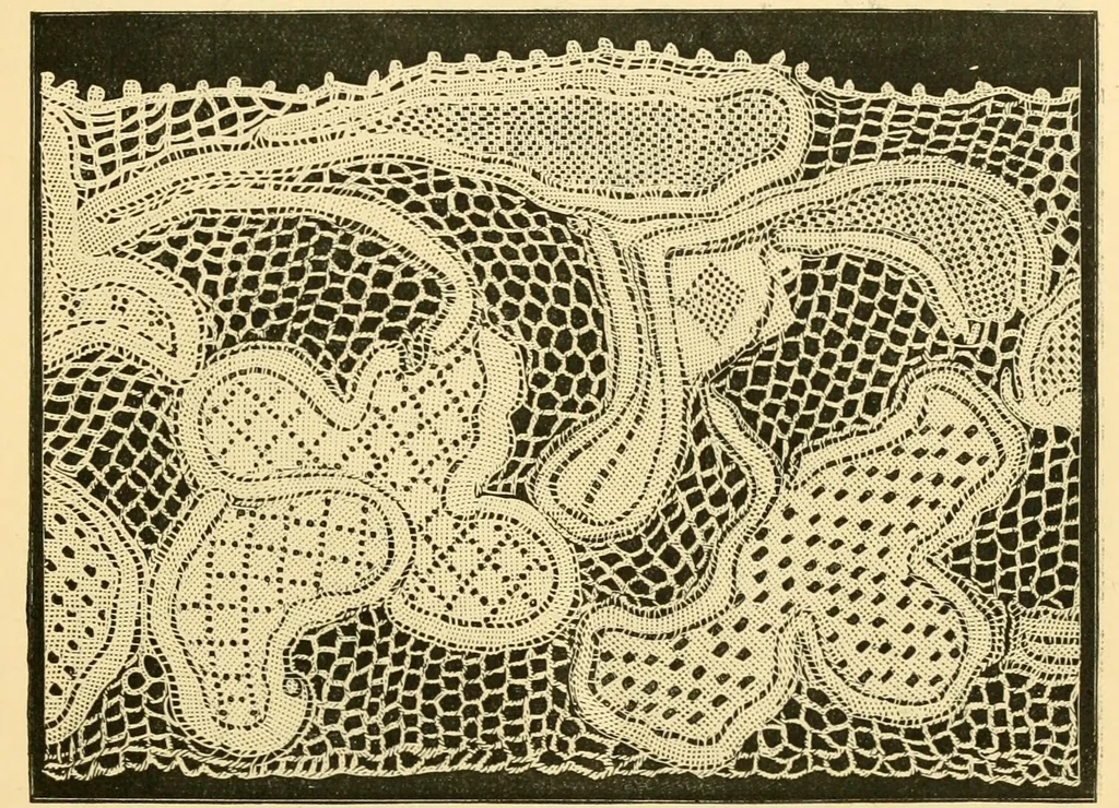An illustration from History of lace, 1902, leaf 74