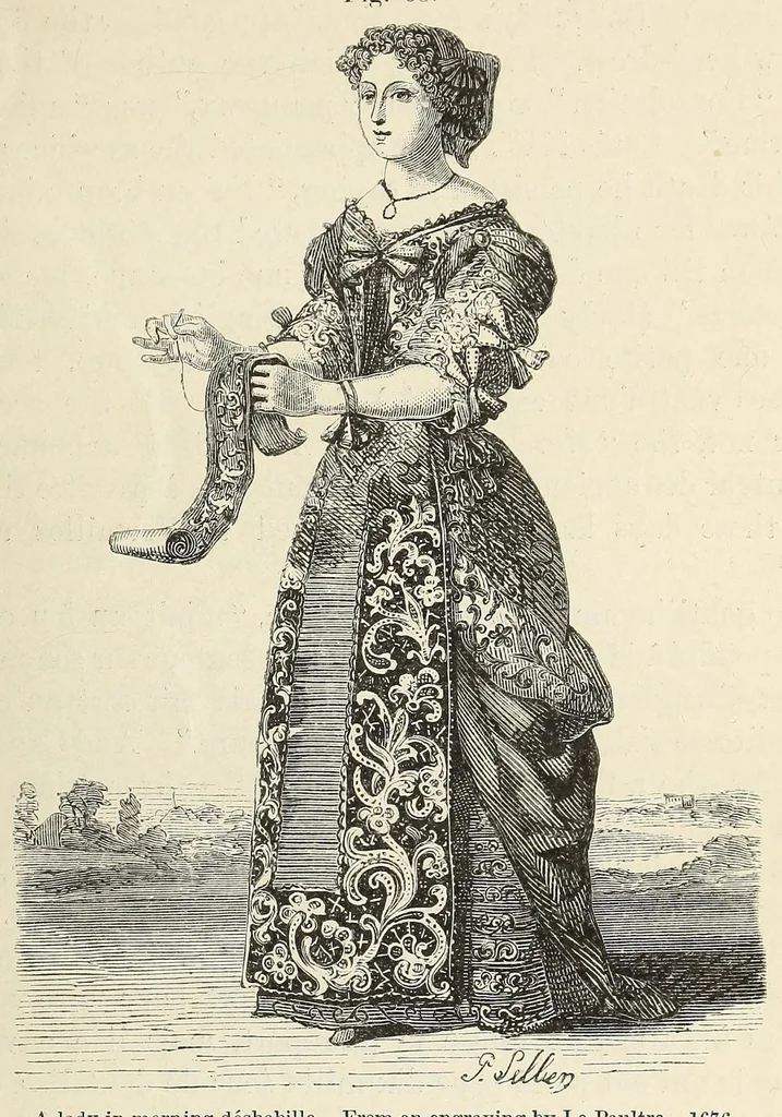 An illustration from A history of lace, 1875, leaf 193