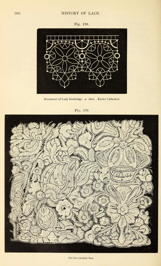 An illustration from A history of lace, 1875, leaf 464
