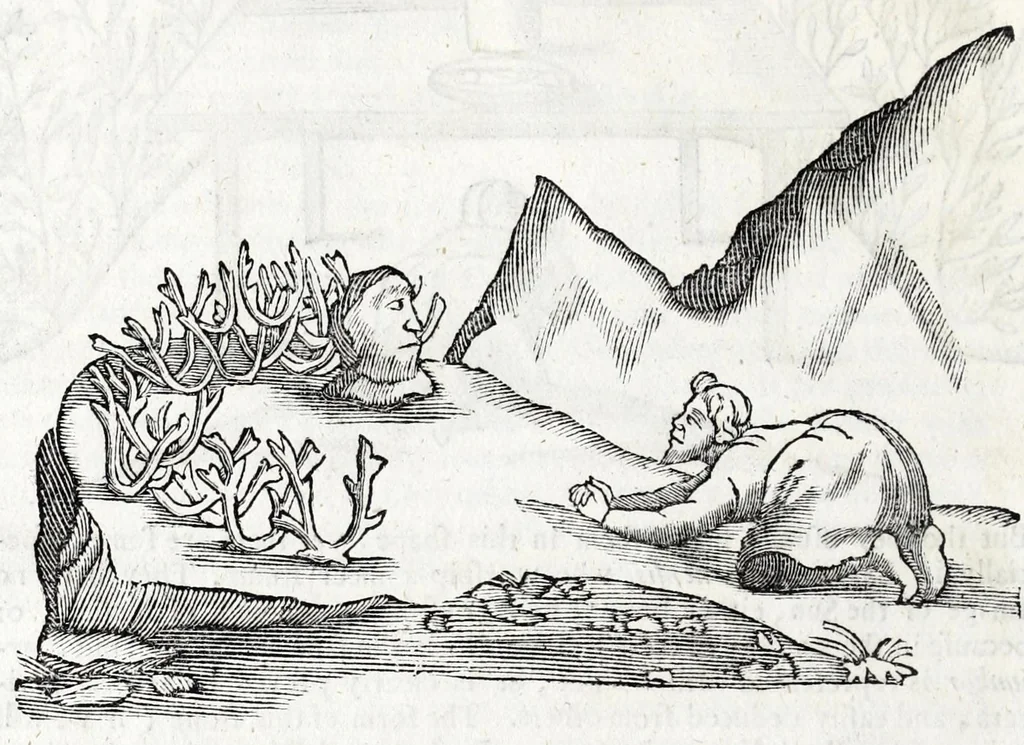 An illustration from The history of Lapland, wherein are shewed the original, manners, habits, marriages, conjurations, &c. of that people, 1674, leaf 62
