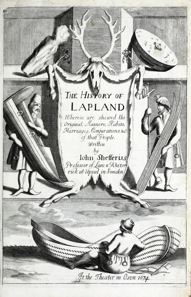 An illustration from The history of Lapland, wherein are shewed the original, manners, habits, marriages, conjurations, &c. of that people, 1674, leaf 7