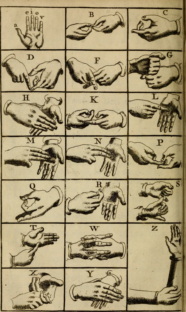 An illustration from The history of the life and adventures of Mr. Duncan Campbell : a gentleman, who, tho' deaf and dumb, writes down any stranger's name at first sight, with their future contingencies of fortune : now living in Exeter Court over-against the Savoy in the Strand, 1720, leaf 71