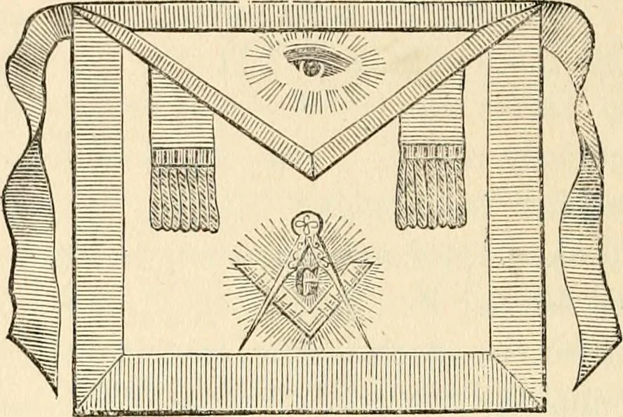 An illustration from A history of Lodge no. 61, F. and A. M., Wilkesbarré, Pa. ... with a collection of masonic addresses .., 1897, leaf 149