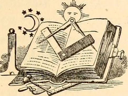 An illustration from A history of Lodge no. 61, F. and A. M., Wilkesbarré, Pa. ... with a collection of masonic addresses .., 1897, leaf 20