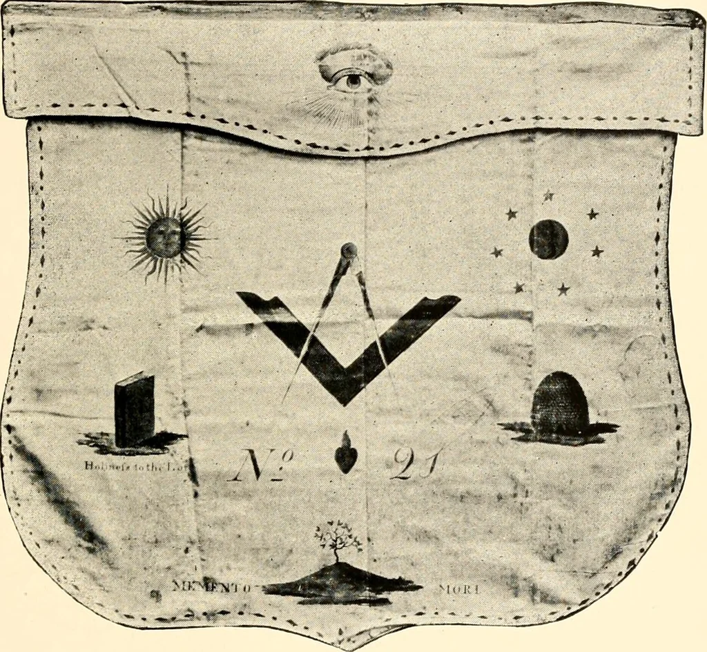 An illustration from A history of Lodge no. 61, F. and A. M., Wilkesbarré, Pa. ... with a collection of masonic addresses .., 1897, leaf 394
