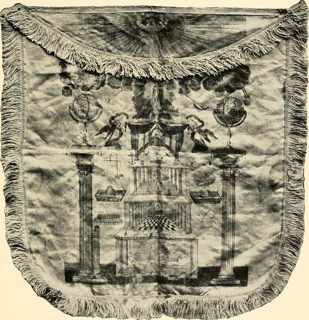 An illustration from A history of Lodge no. 61, F. and A. M., Wilkesbarré, Pa. ... with a collection of masonic addresses .., 1897, leaf 566