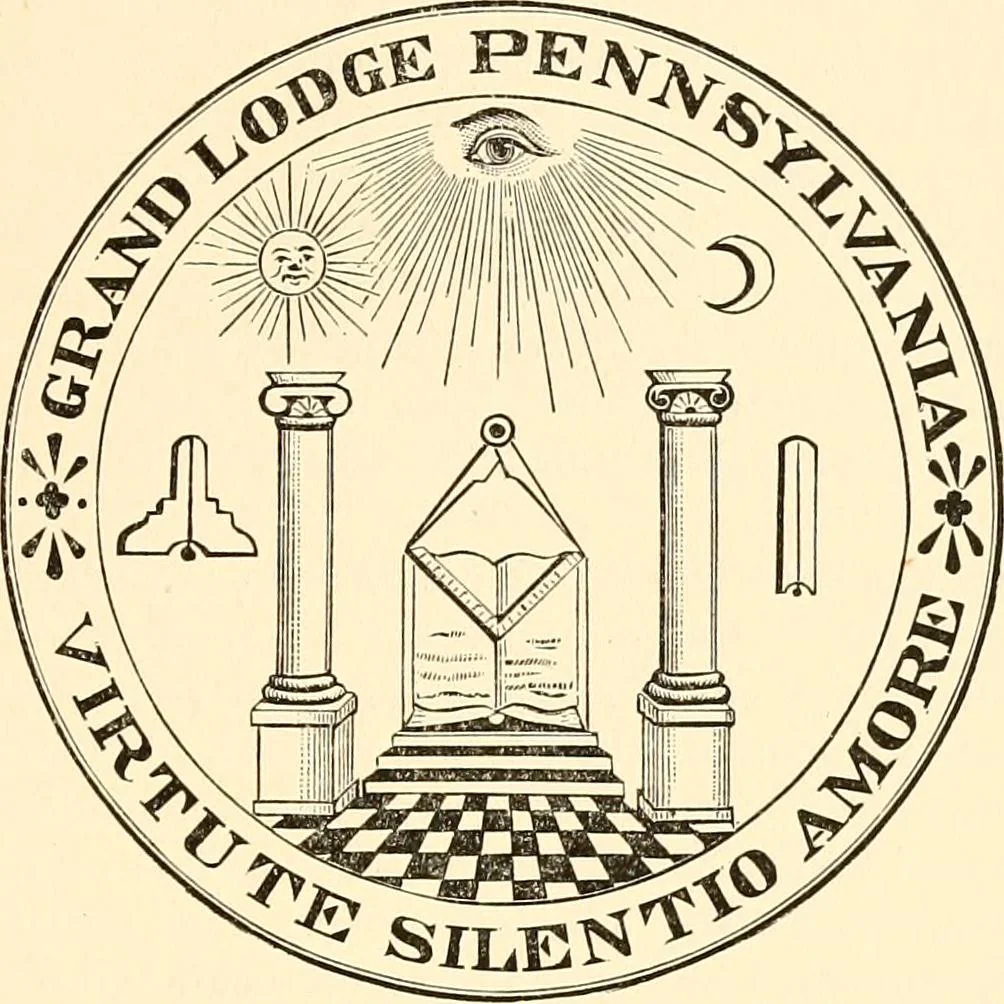 An illustration from A history of Lodge no. 61, F. and A. M., Wilkesbarré, Pa. ... with a collection of masonic addresses .., 1897, leaf 662