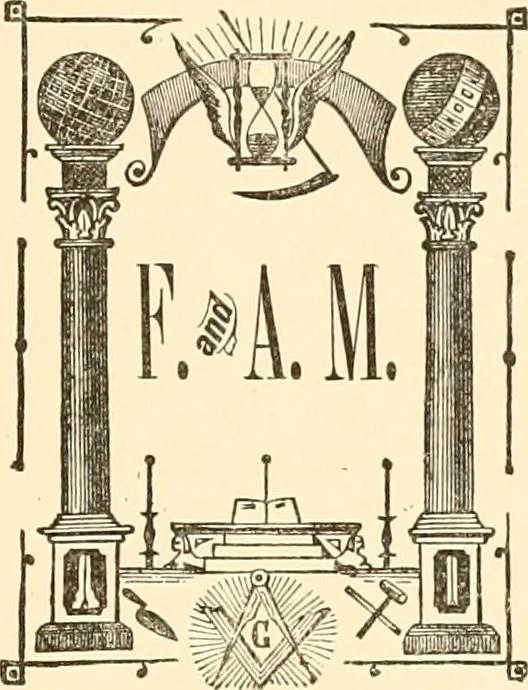 An illustration from A history of Lodge no. 61, F. and A. M., Wilkesbarré, Pa. ... with a collection of masonic addresses .., 1897, leaf 694