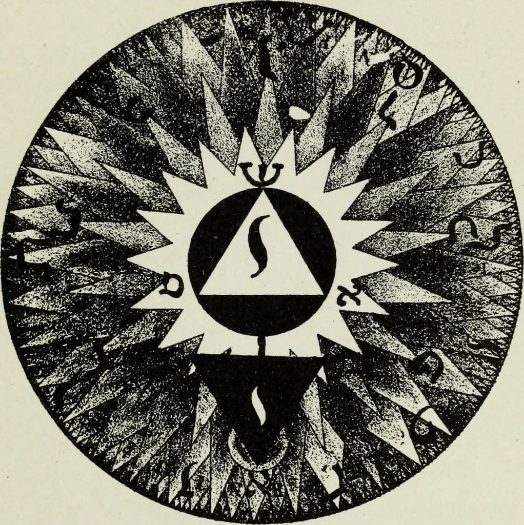 An illustration from The history of magic : including a clear and precise exposition of its procedure, its rites and its mysteries, 1922, leaf 158