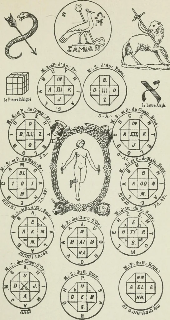 An illustration from The history of magic : including a clear and precise exposition of its procedure, its rites and its mysteries, 1922, leaf 178