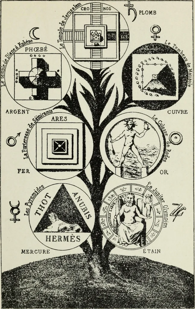 An illustration from The history of magic : including a clear and precise exposition of its procedure, its rites and its mysteries, 1922, leaf 228