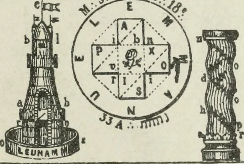 An illustration from The history of magic : including a clear and precise exposition of its procedure, its rites and its mysteries, 1922, leaf 332