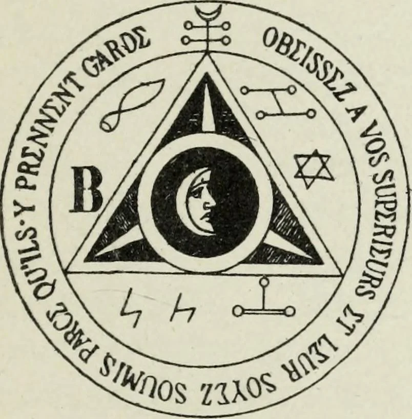 An illustration from The history of magic : including a clear and precise exposition of its procedure, its rites and its mysteries, 1922, leaf 368