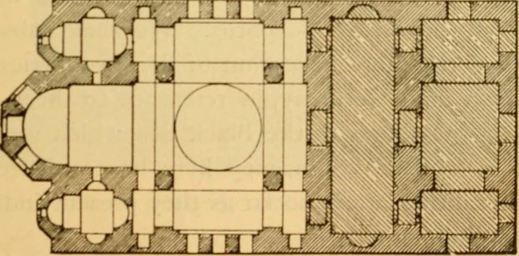 An illustration from History of mediaeval art, 1887, leaf 100