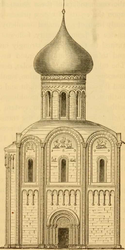 An illustration from History of mediaeval art, 1887, leaf 104