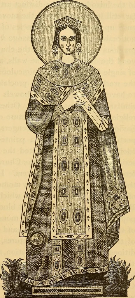 An illustration from History of mediaeval art, 1887, leaf 128