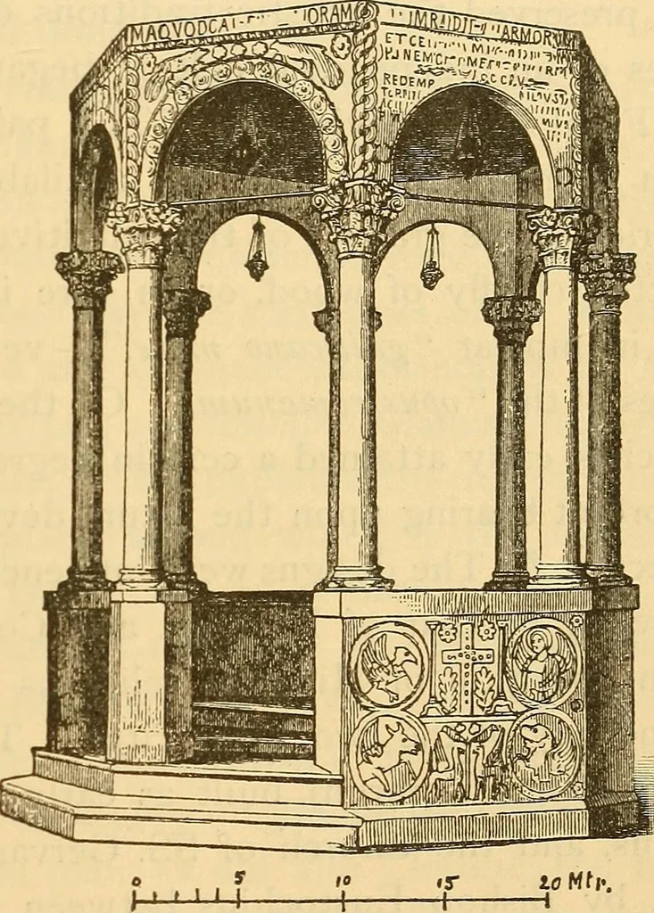 An illustration from History of mediaeval art, 1887, leaf 244