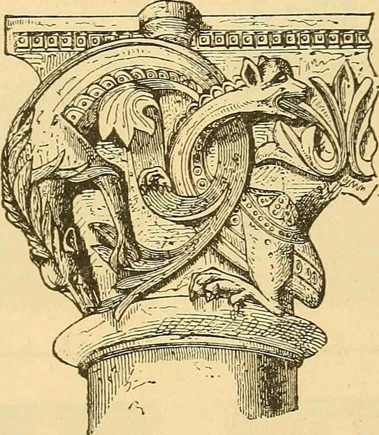An illustration from History of mediaeval art, 1887, leaf 298