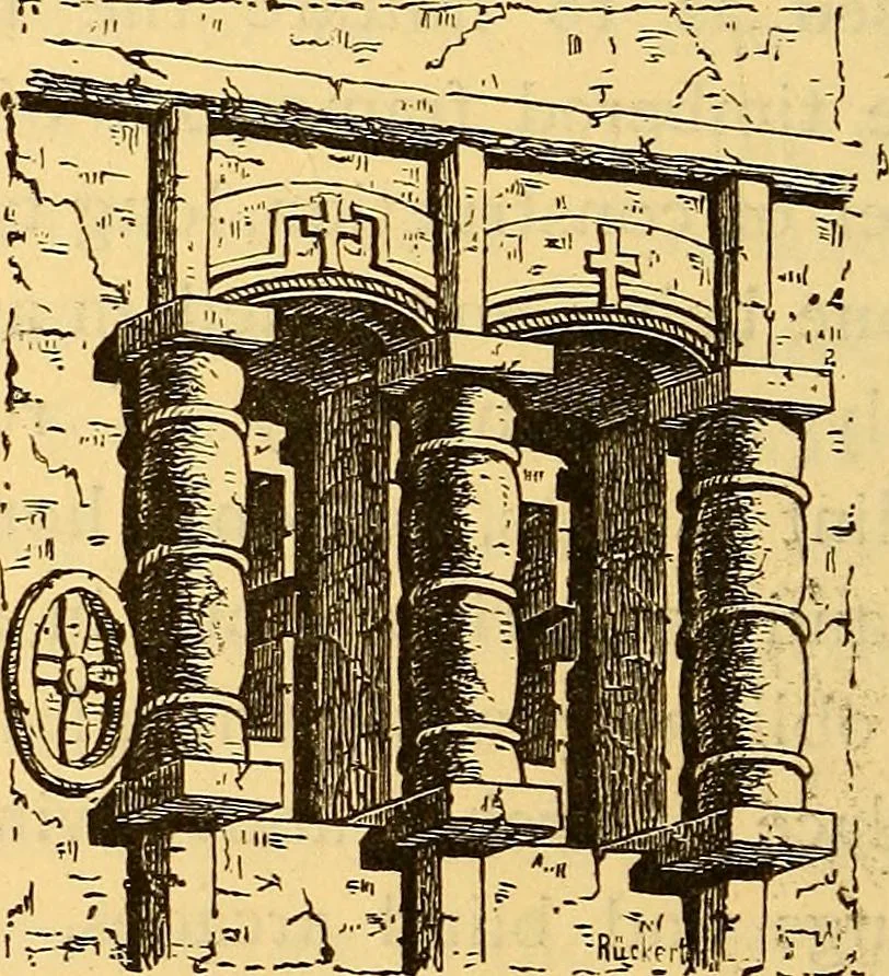 An illustration from History of mediaeval art, 1887, leaf 417
