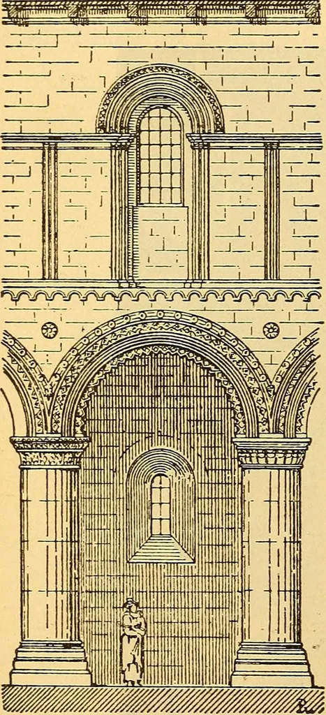An illustration from History of mediaeval art, 1887, leaf 419