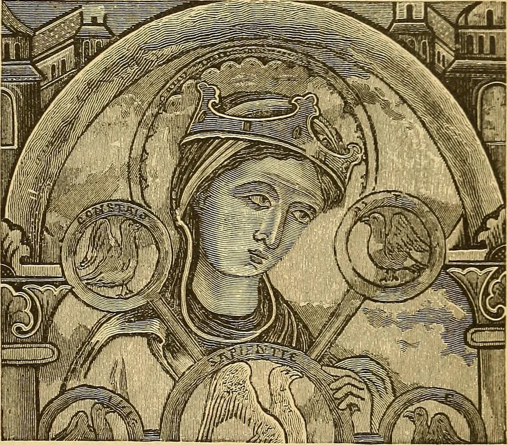 An illustration from History of mediaeval art, 1887, leaf 444