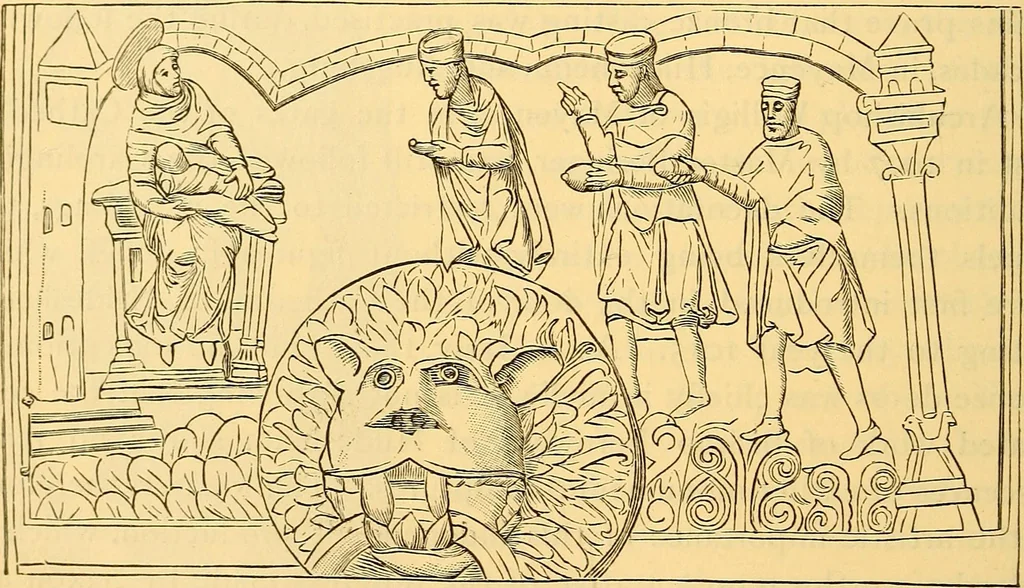 An illustration from History of mediaeval art, 1887, leaf 487
