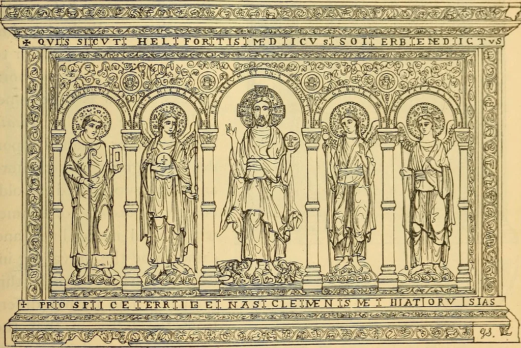 An illustration from History of mediaeval art, 1887, leaf 492