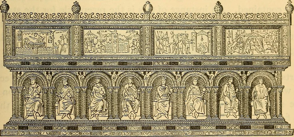 An illustration from History of mediaeval art, 1887, leaf 494