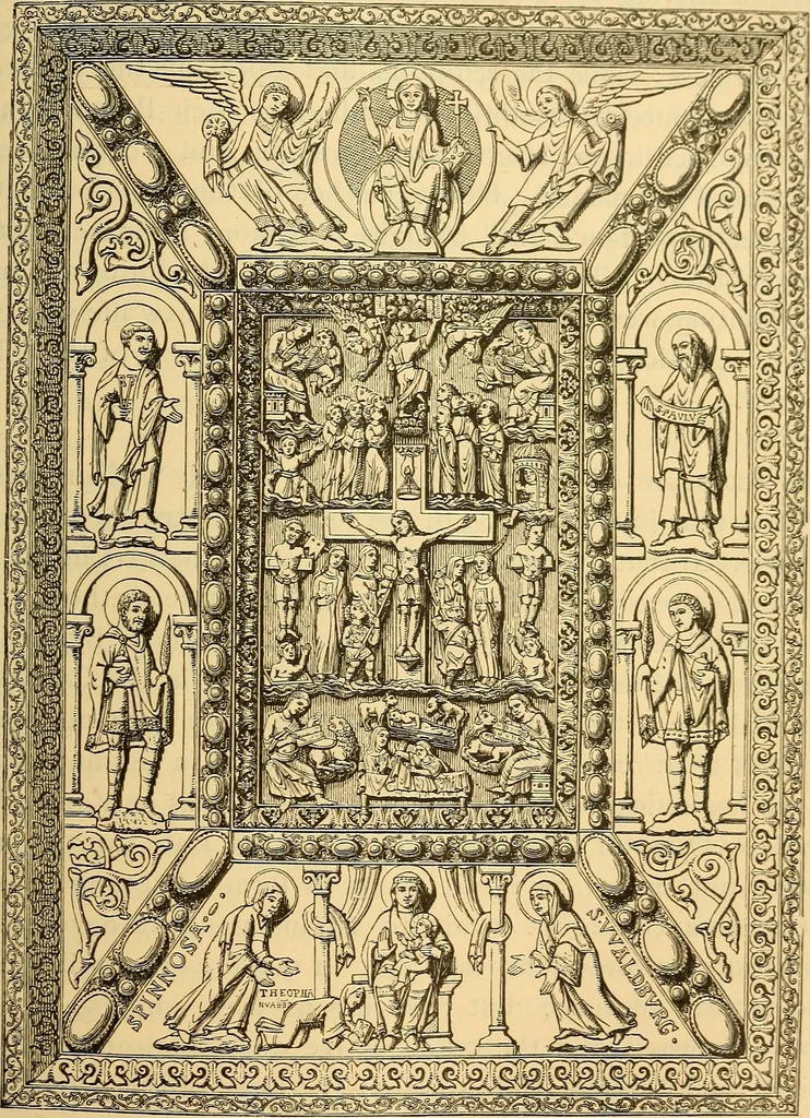 An illustration from History of mediaeval art, 1887, leaf 500