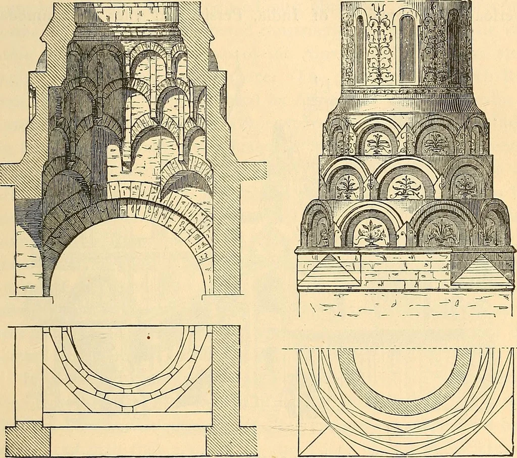 An illustration from History of mediæval art, 1893, leaf 104