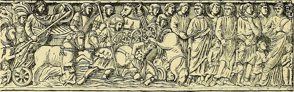 An illustration from History of mediæval art, 1893, leaf 143