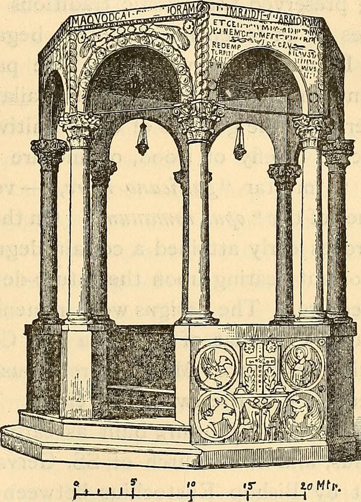 An illustration from History of mediæval art, 1893, leaf 242
