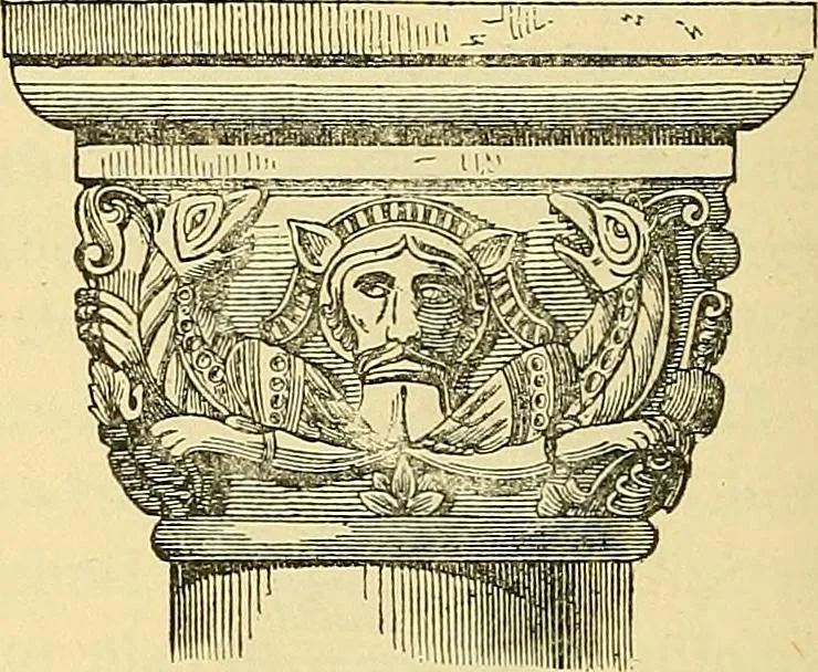An illustration from History of mediæval art, 1893, leaf 295