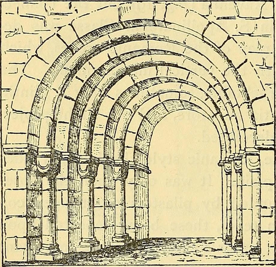 An illustration from History of mediæval art, 1893, leaf 303