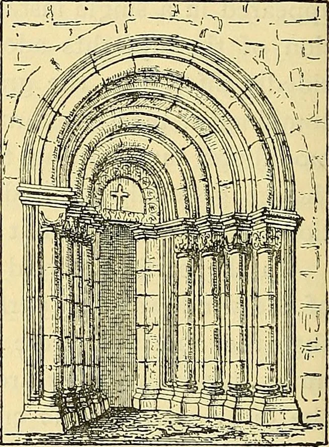 An illustration from History of mediæval art, 1893, leaf 303