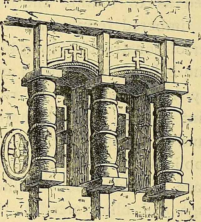 An illustration from History of mediæval art, 1893, leaf 415