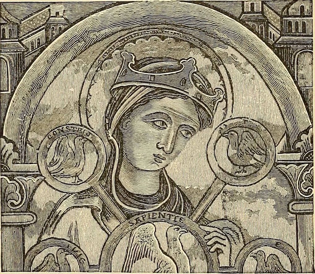 An illustration from History of mediæval art, 1893, leaf 442