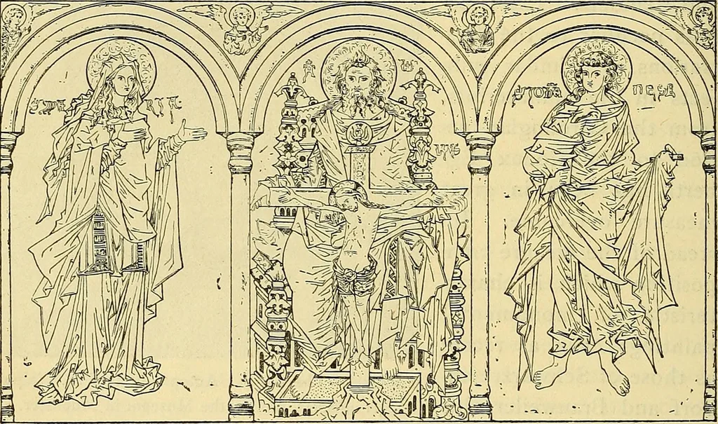 An illustration from History of mediæval art, 1893, leaf 443