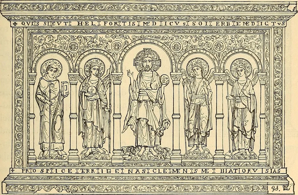 An illustration from History of mediæval art, 1893, leaf 490