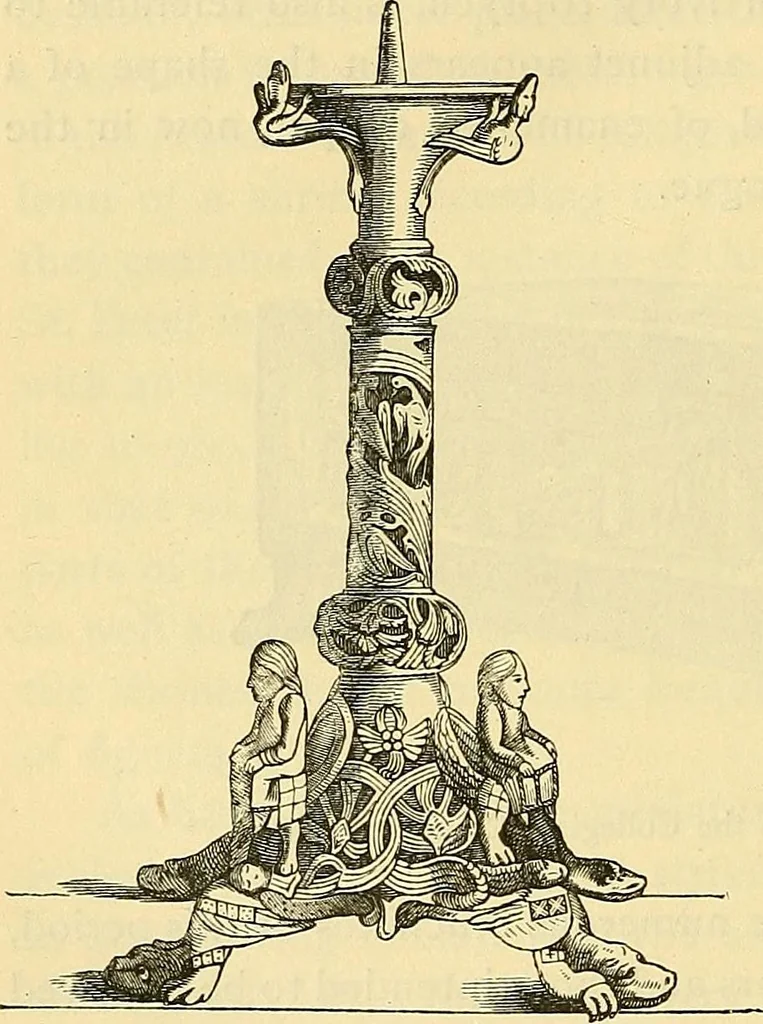 An illustration from History of mediæval art, 1893, leaf 495