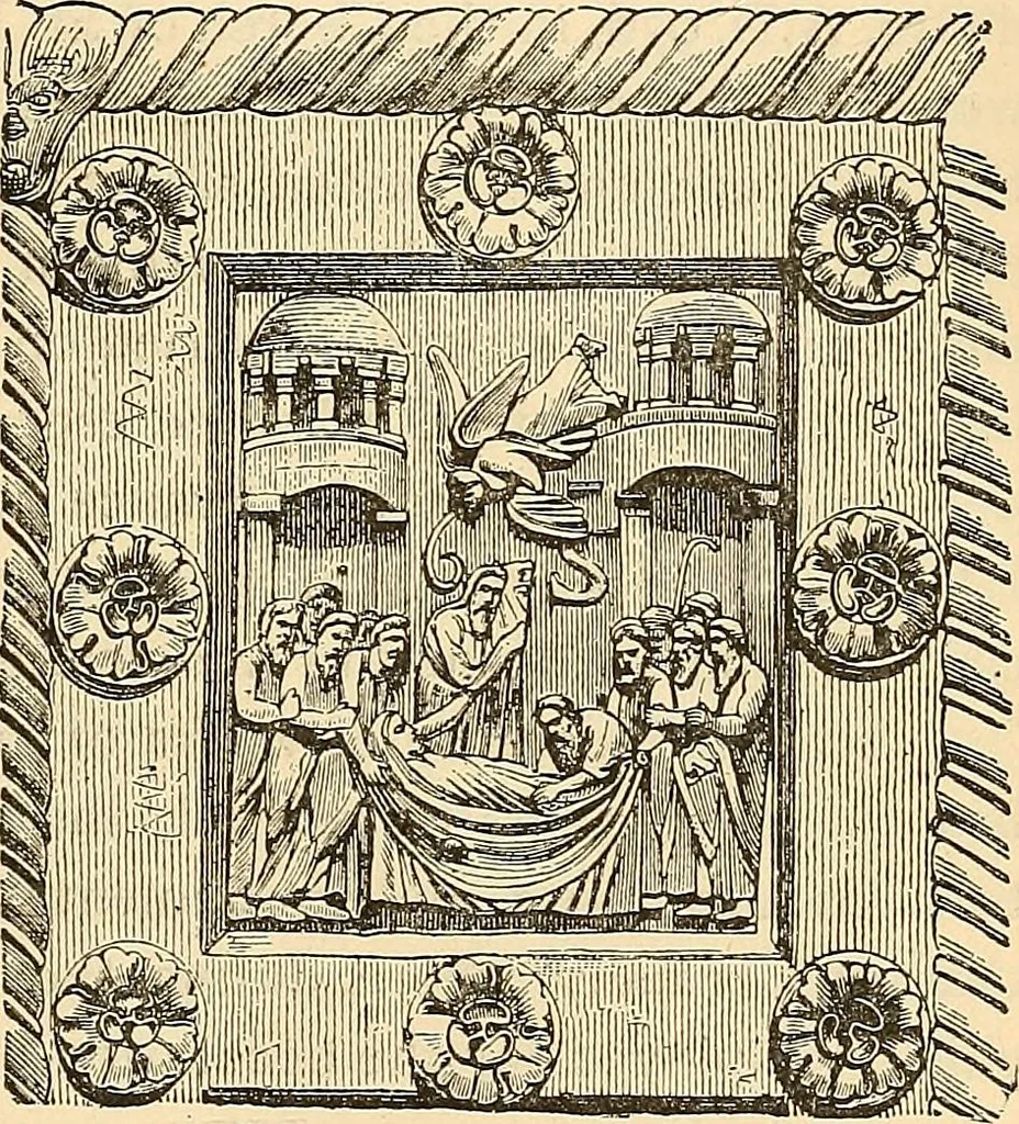 An illustration from History of mediæval art, 1893, leaf 506