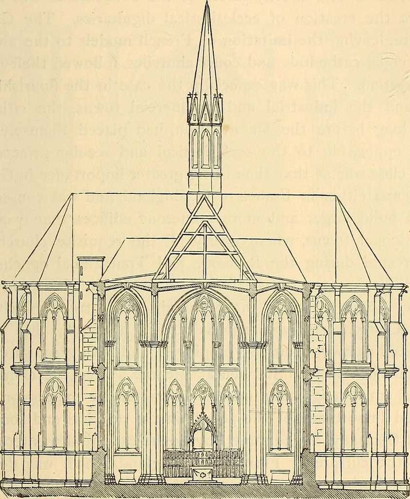An illustration from History of mediæval art, 1893, leaf 590