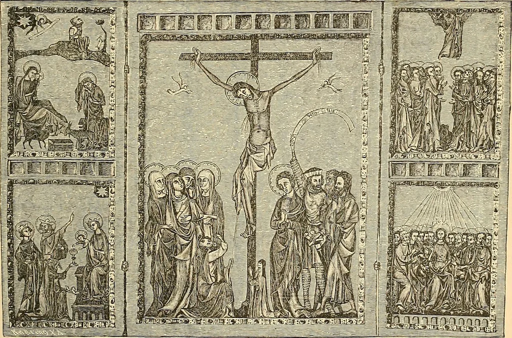 An illustration from History of mediæval art, 1893, leaf 718