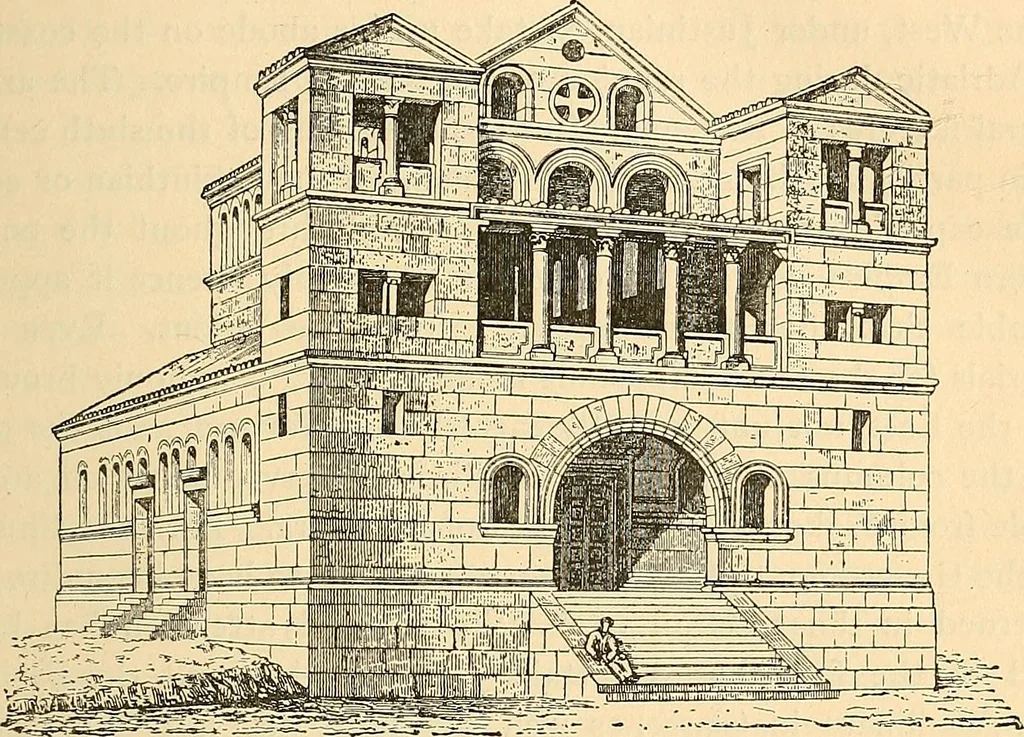An illustration from History of mediæval art, 1893, leaf 84