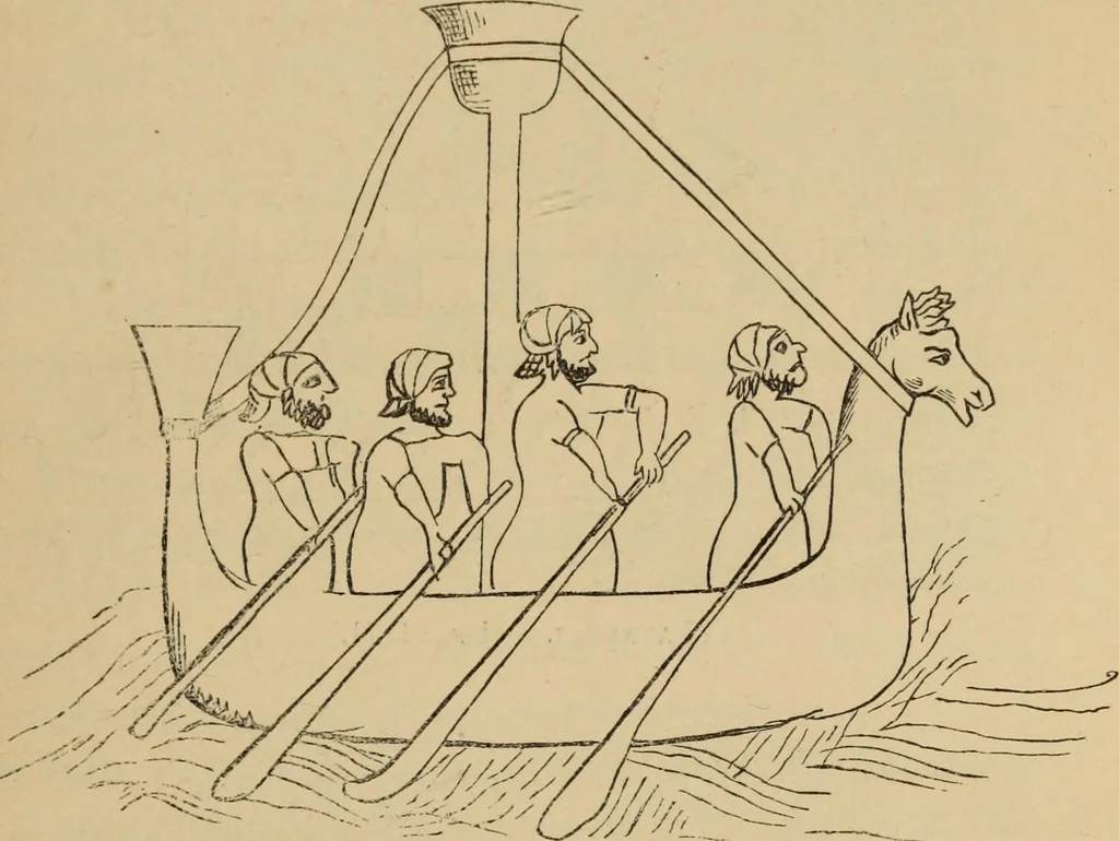 An illustration from History of merchant shipping and ancient commerce, 1874, leaf 87